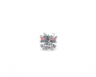 Square Cut Clear Cubic Zirconium Gemstone