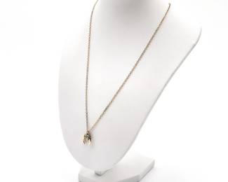 Anna Beck 18K Gold Plated Sterling Silver Classic Horn Necklace