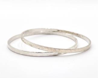 Pair Of Silpada Sterling Silver Bangle Bracelets