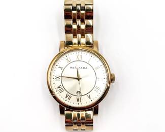 Silpada "Gilded Watch" In Gold-Tone Stainless Steel