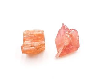 Pair of Rough Cut/Unfinished Topaz Gemstones