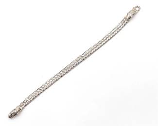 Milor Italy Sterling Silver Panther Chain Bracelet