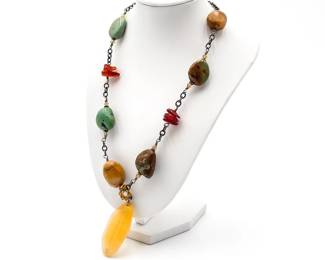 Silpada Sterling Silver And Semi-Precious Stone Necklace