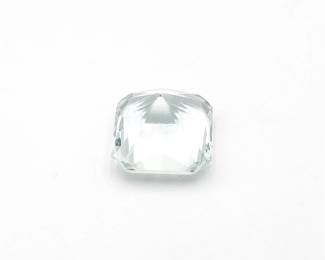 Princess Cut Clear Glass Stone