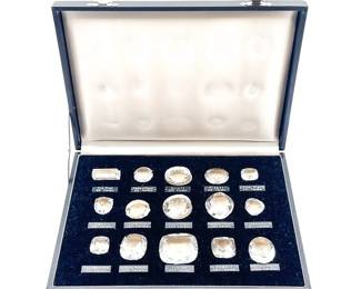 Vintage Cased Set Of Reproductions Of Famous Historical Diamonds