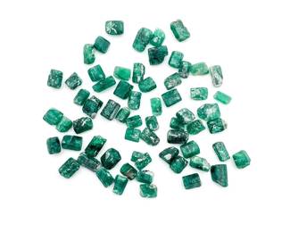 250 Carats of Rough Cut/Raw Emerald Gemstones