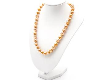 Vintage Hand-Knotted Faux Pearl Necklace