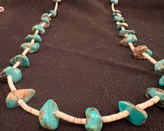 Heshi turquoise nugget necklace 