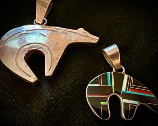 Native American bear pendants 