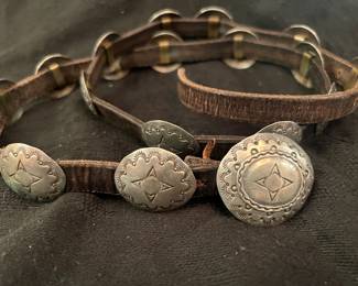 Concho belt, signed 