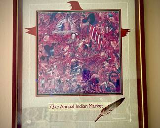 73rd Indian market poster, you wil find more annual framed Indian market posters