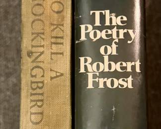 First edition: To Kill a Mockingbird and vintage Poetry of Robert Frost 