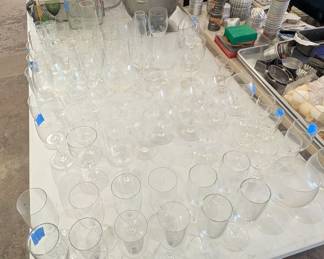 Variety of kitchenware and glasses available!