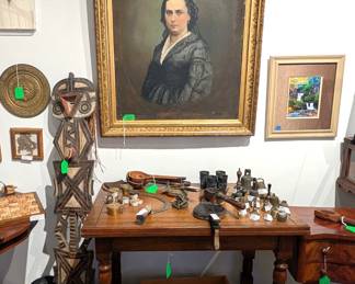 Art, Pre Columbian, and African artifacts