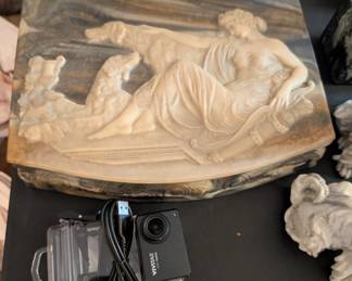 Hand carved soapstone box