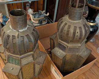 These are two lights from a train