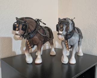 Two Clydesdales