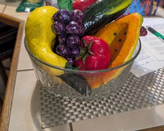 Artificial fruit and vegetables