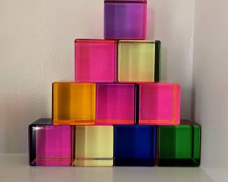Lucite Vaso cubes 