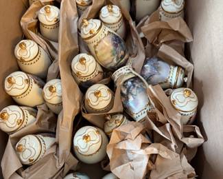 Collection of Thomas Kincade "Spice of Life" spice jars.