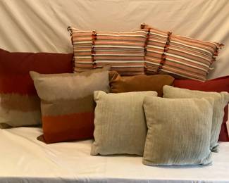 Warm Toned Throw Pillow 