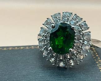 NEW Chrome Diopside Ring 