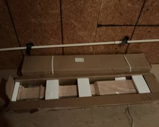 Two WM Coffman Oak Box Newels 