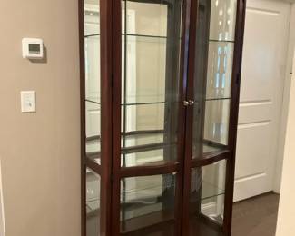 Bernhardt Cherry BowFront Curio