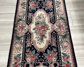 Rose Blue Runner Rug