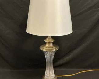 Brass And Crystal Table Lamp