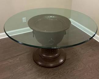 Glasstop Table With Base 