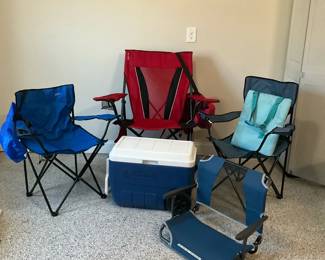 Beach Chairs And Cooler 
