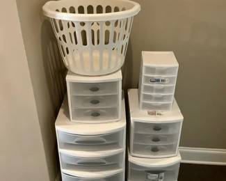 Sterilite Clear Drawers And Basket
