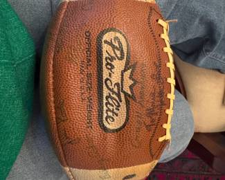 Signed by Archie Manning 1969 and team members