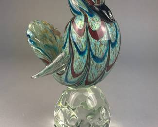 Art Glass Bird Sculpture
