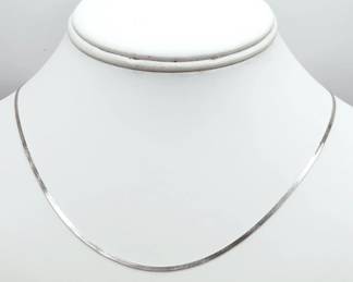 14K White Gold Chain