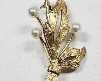 14K Gold Brooch