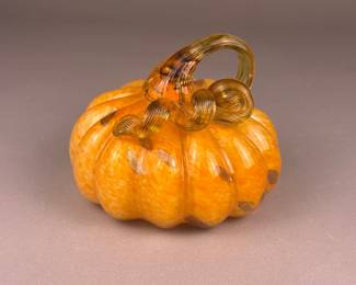 Art Glass Pumpkin