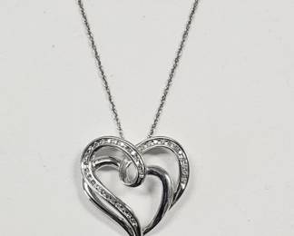 Sterling & Diamond Necklace