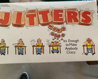 Vintage Jitters word game by Milton Bradley