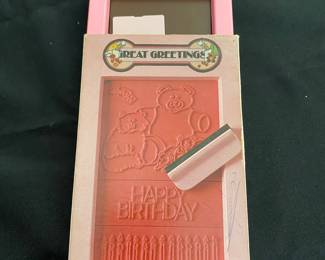 Vintage Tomy Great Greeting Card maker set