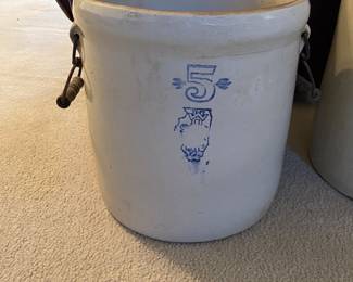 #5 Crock manufactured by the S.P.& S. Co (Sperry, Pech, & Perry Co.) in White Hall Illinois