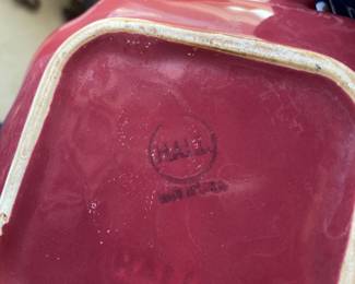 vintage Hall China teapot in the Bellevue or Baltimore pattern.