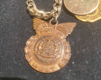 Vintage Charm Bracelet featuring Academic & Achievements awards