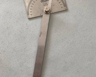 Craftsman No. 9-4029 stainless steel square-head protractor.