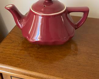 vintage Hall China teapot in the Bellevue or Baltimore pattern.