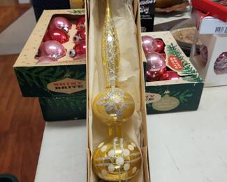 Vintage the imperial collection glass tree topper sold by Sears