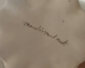 Signed pitcher with a beautiful depiction of the bible characters Naomi and her 2 daughters-in-law