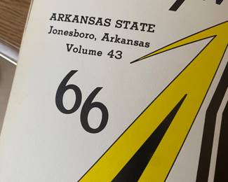 vintage yearbook from Arkansas State University in Jonesboro, Arkansas,