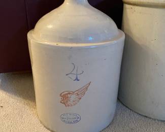 #4 Red Wing Union Stoneware Company 4-gallon shoulder jug manufactured in Minnesota